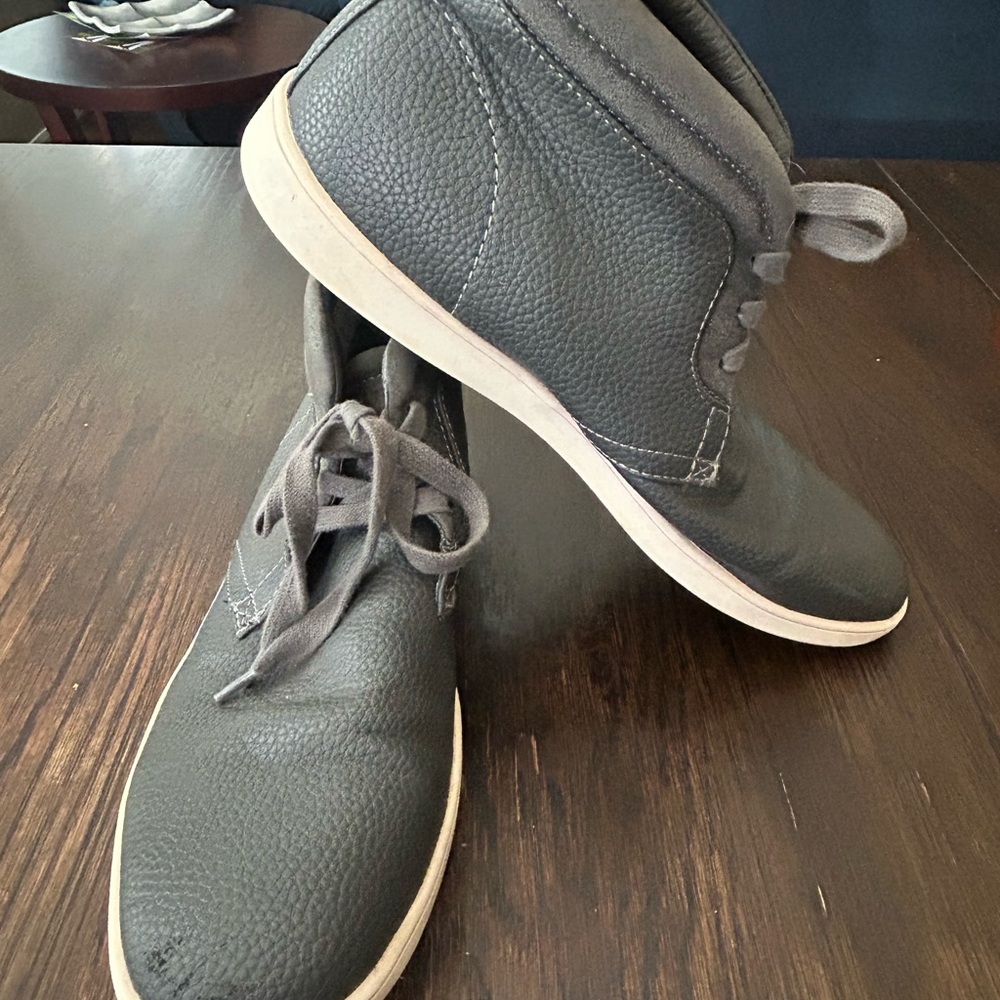 Steve Madden Gray  Boots with Textured Upper